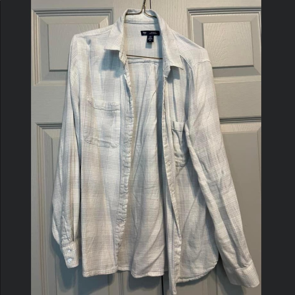 Plaid button down long sleeve